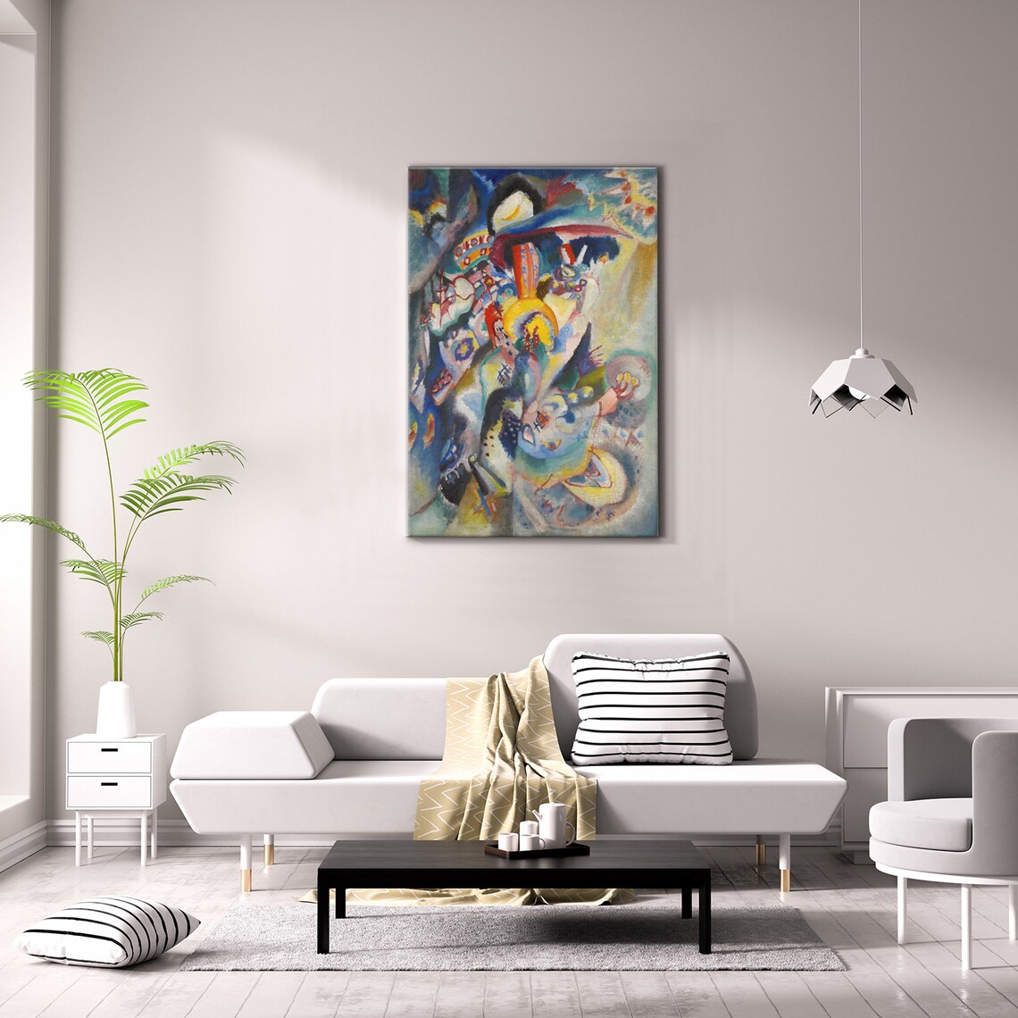 Wassily Kandinsky Moscow II 1916 Vivid Abstract Color Composition Art Poster - Image 2