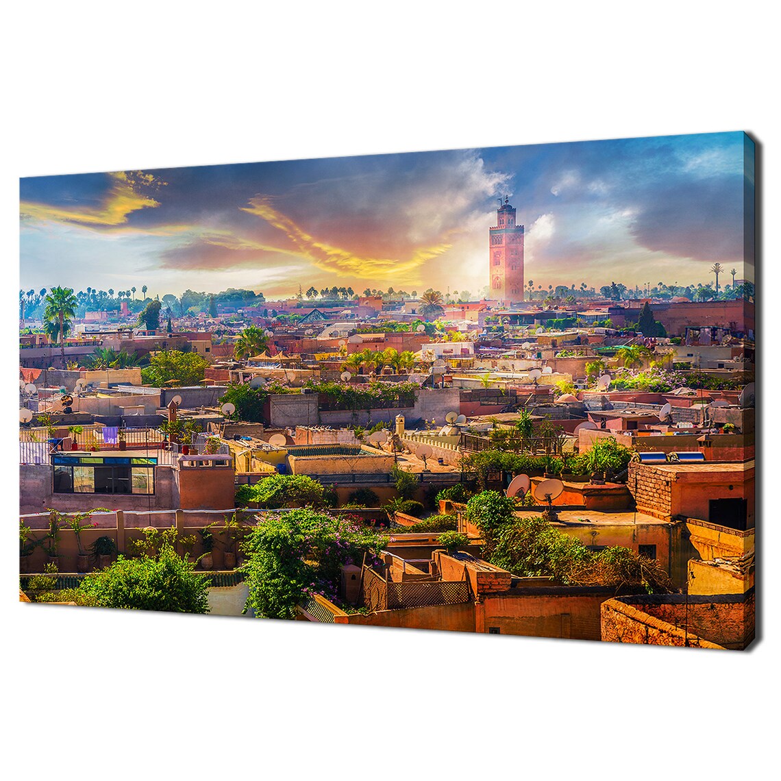 Marrakech Medina Sunset Modern Design Art Print