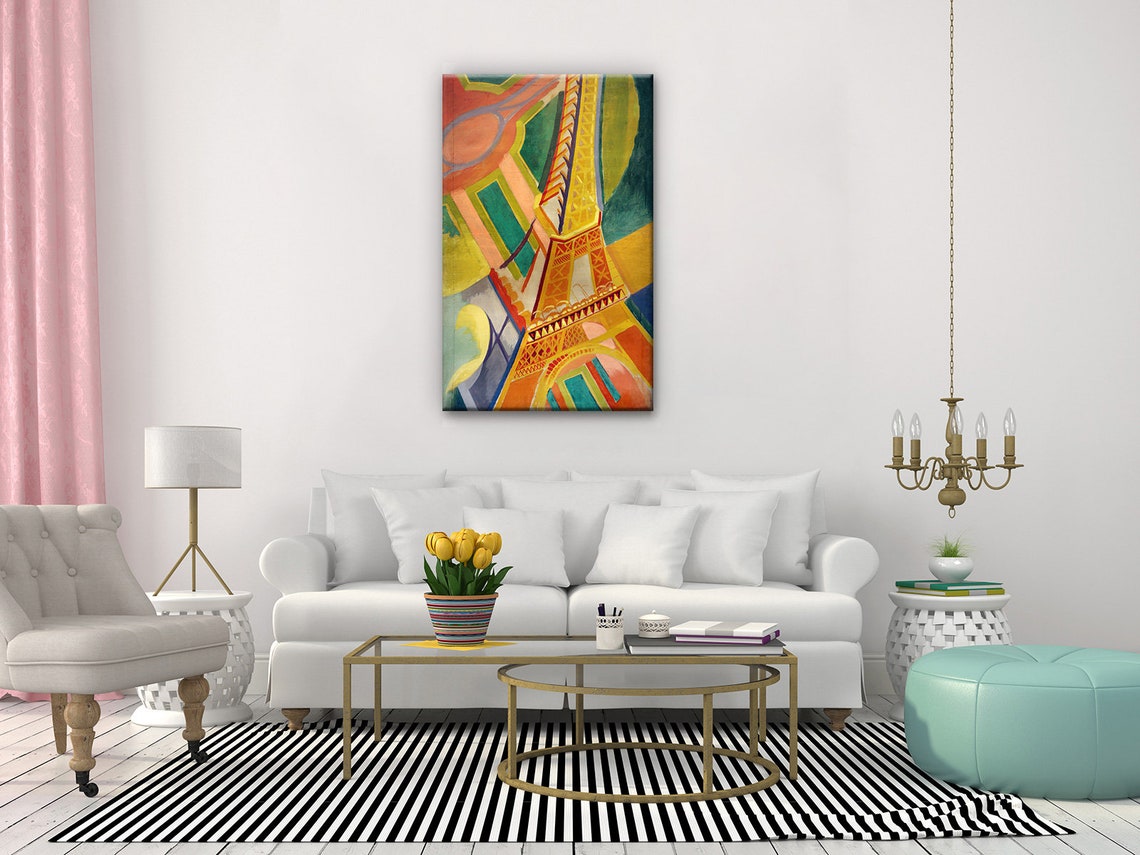 Robert Delaunay Eiffel Tower Abstract Bold Color Art Print Poster - Image 2