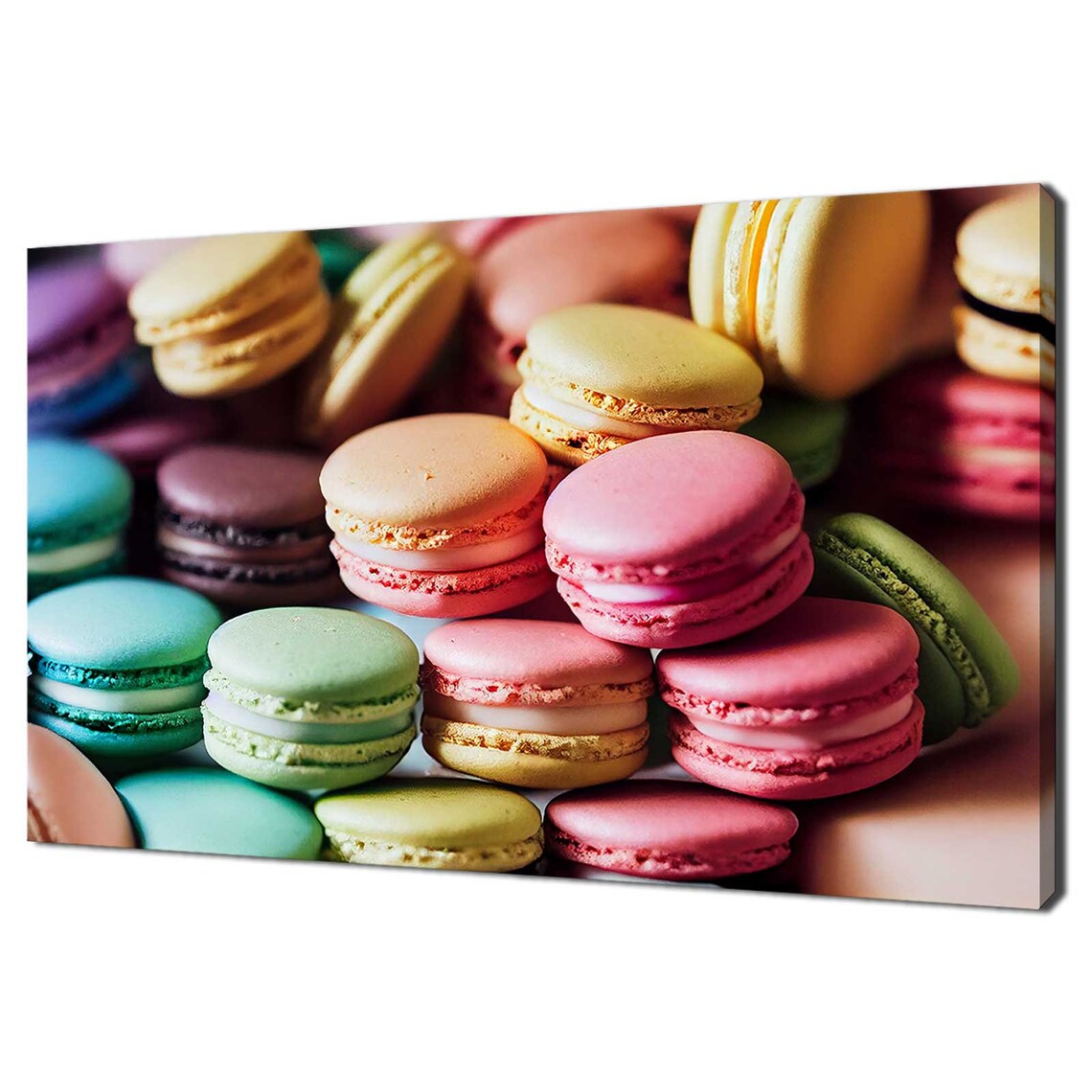 Rainbow Macarons, Kitchen Modern Design Poster