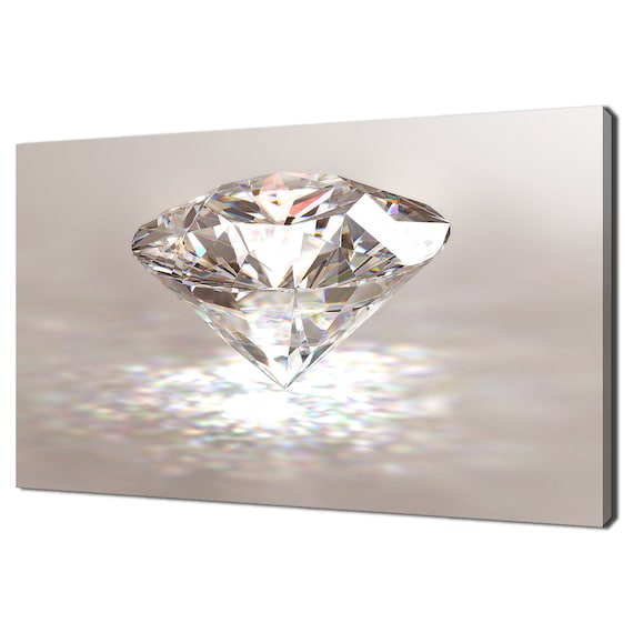 Diamond Gemstone Modern Design Art Print