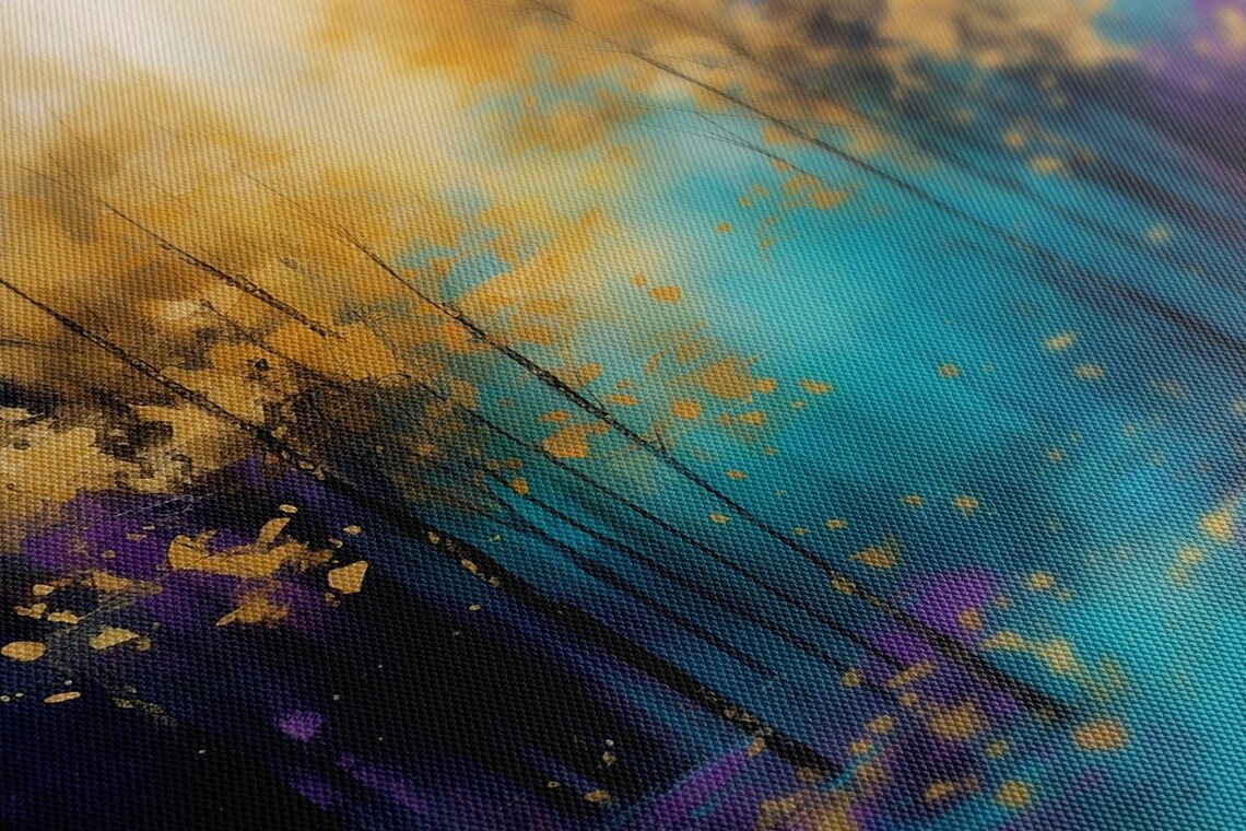 Abstract Landscape Trees, Painting Style Art Print - Image 3