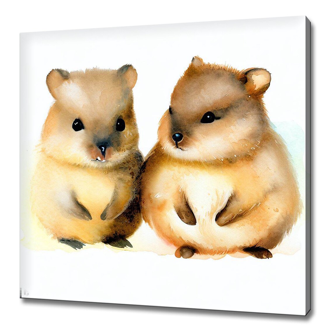 Cute Baby Animals Nine Panel Collection Nursery Wall Art Print - Image 2