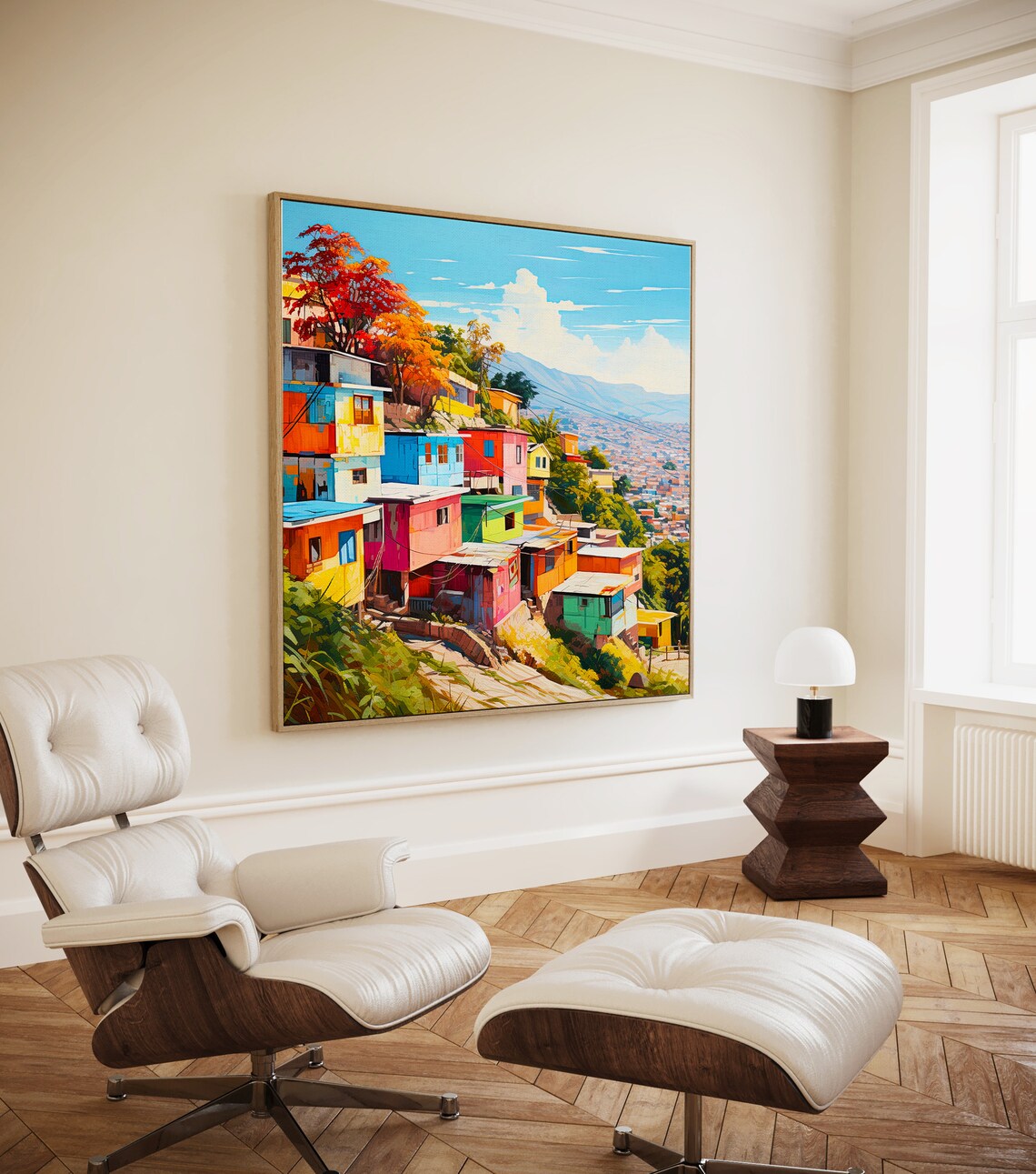 Petionville, Haiti City Travel Poster, Haitian Art - Image 3