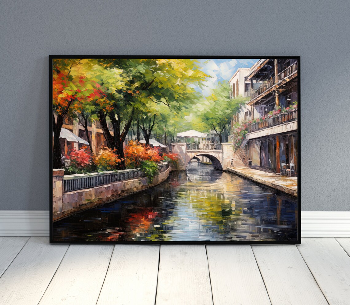 San Antonio Texas Large Print San Antonio Wall Art San Antonio Poster San Antonio Painting San Antonio Print Usa Texas Art - Image 2