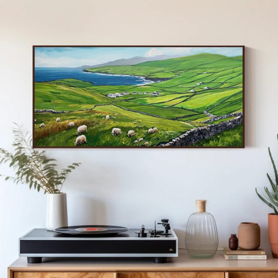 Dingle Peninsula, Ireland Travel Poster, Countryside