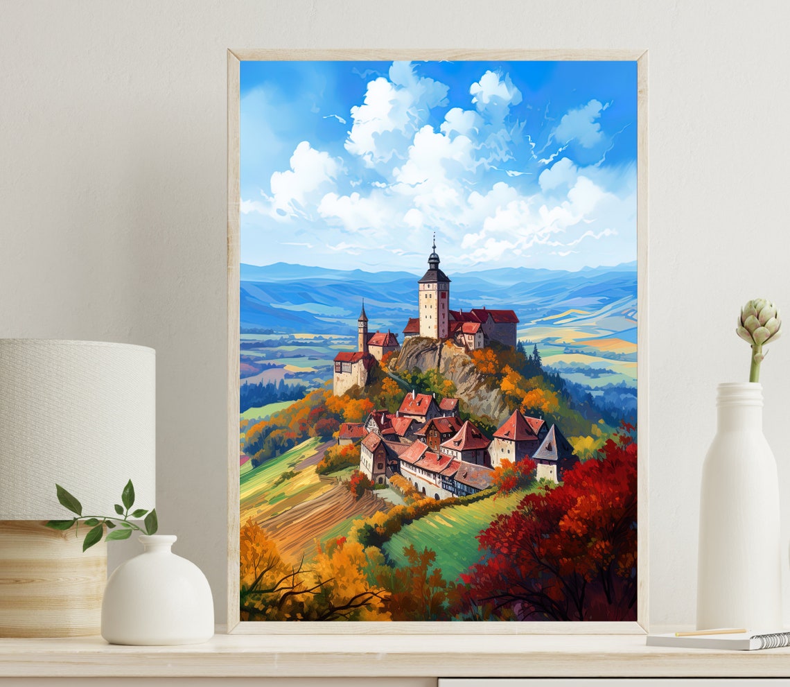 Transylvania Wall Art Transylvania Travel Print Transylvania Large Art Print Transylvania Painting Transylvania Poster Wall Art