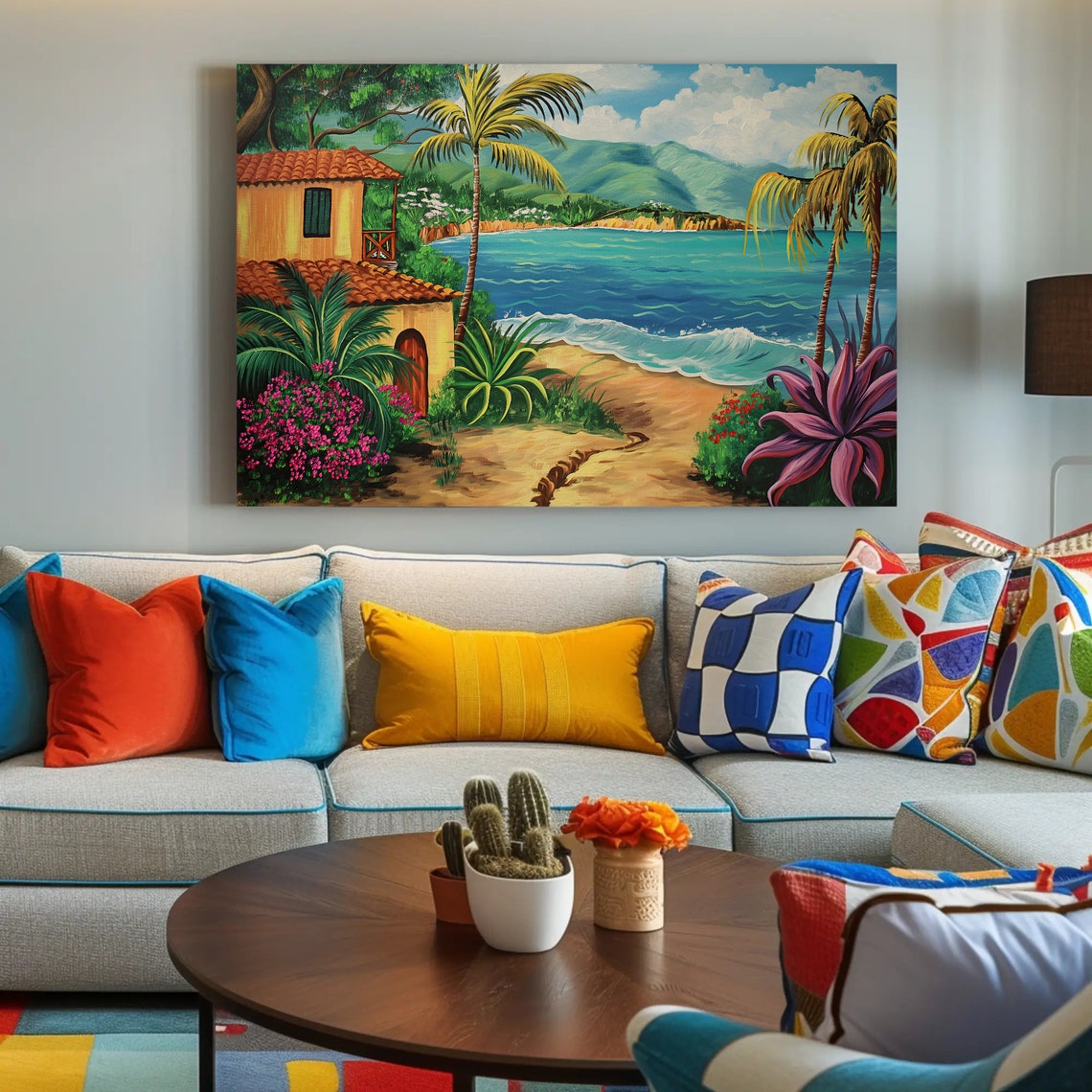Puerto Rico Scenery Oil Painting Print Puerto Rican Painting Puerto Rico Wall Art Puerto Rico Home Decor Gift Ready To Hang - Image 3