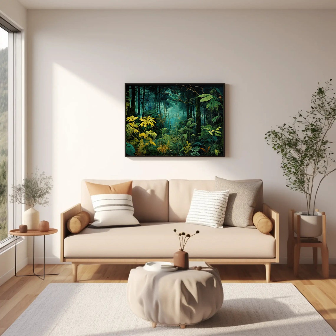 Lush Tropical Jungle Forest Dense Green Foliage Nature Wall Poster - Image 2