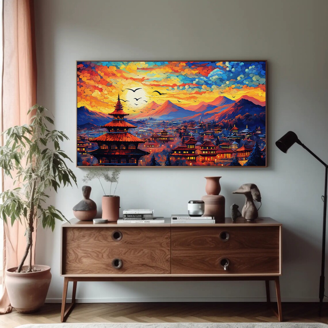 Kathmandu Nepal Travel Poster, Himalayan Decor - Image 2