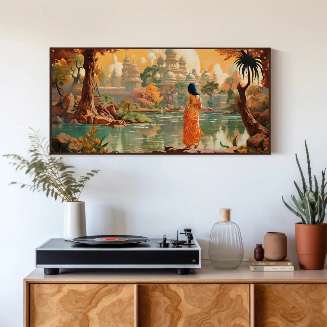 Antarmada Indian Fantasy City Modern Art Print - Image 2