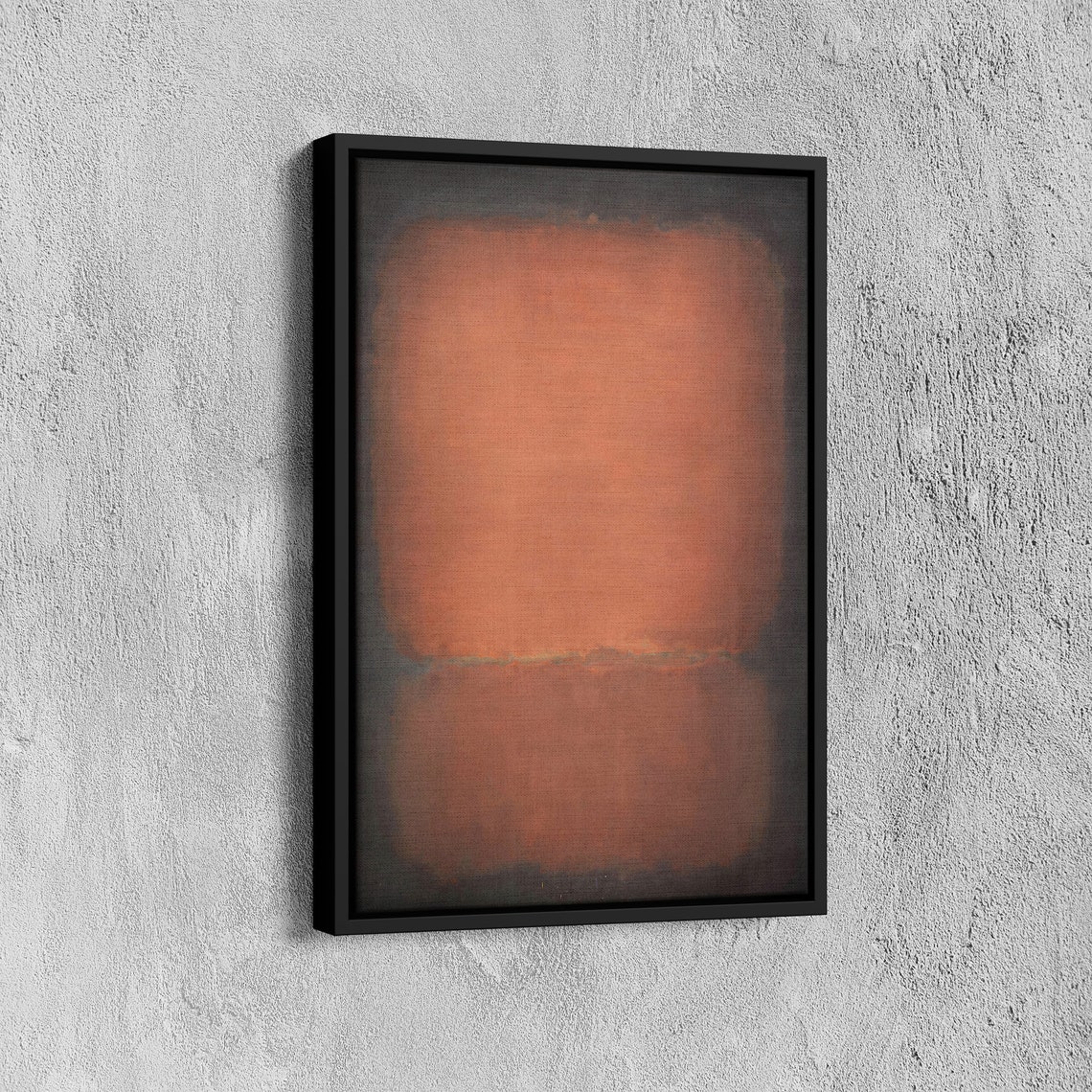 Mark Rothko Dark Field Over Rust Orange Moody Abstract Art Poster - Image 7
