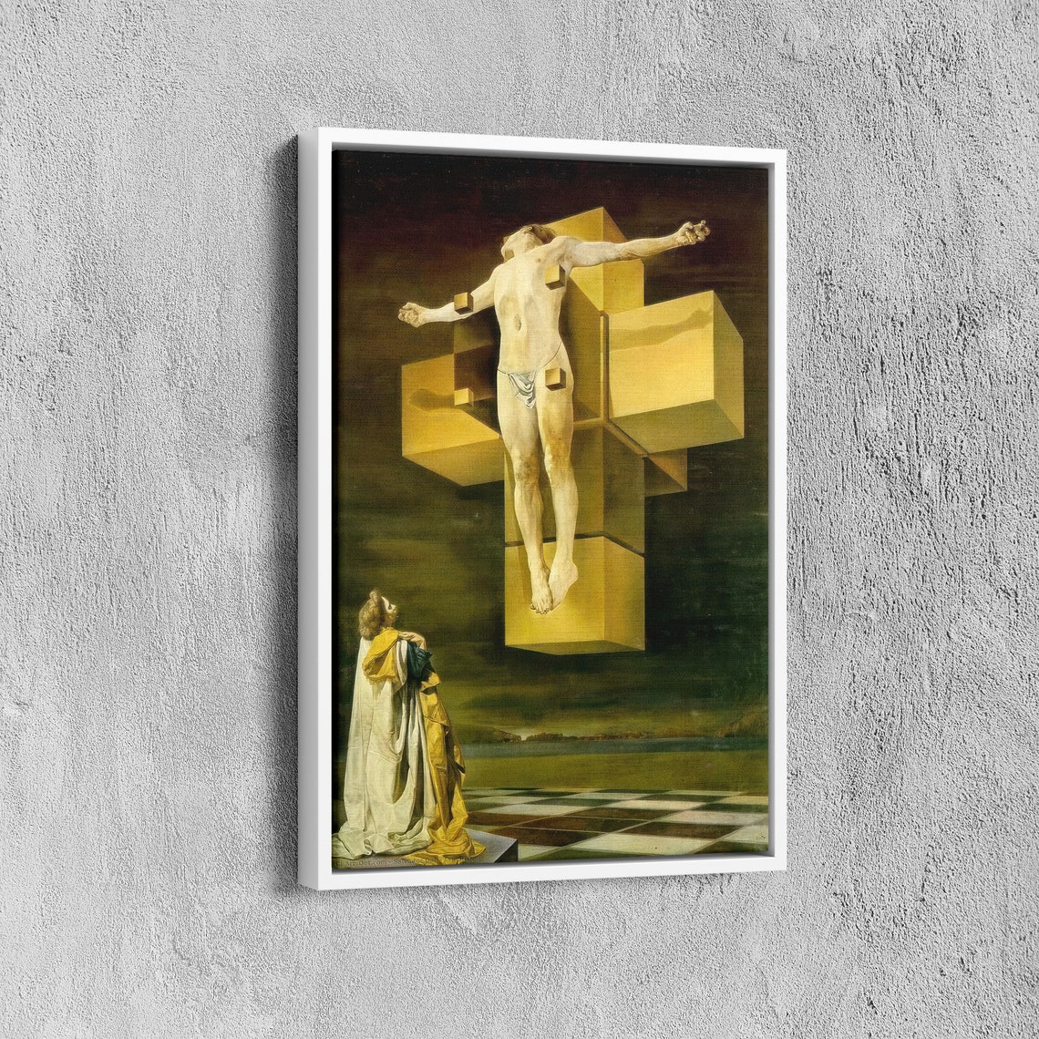 Salvador Dali Crucifixion Poster Reproduction Poster Salvador Dali From His Hidden Works Famous Art Exhibition Poster - Image 5