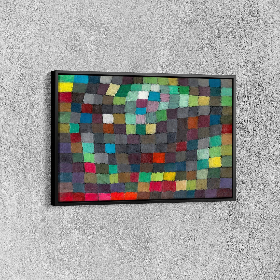 Paul Klee Colorful Checkerboard Squares Abstract Grid Art Poster - Image 7