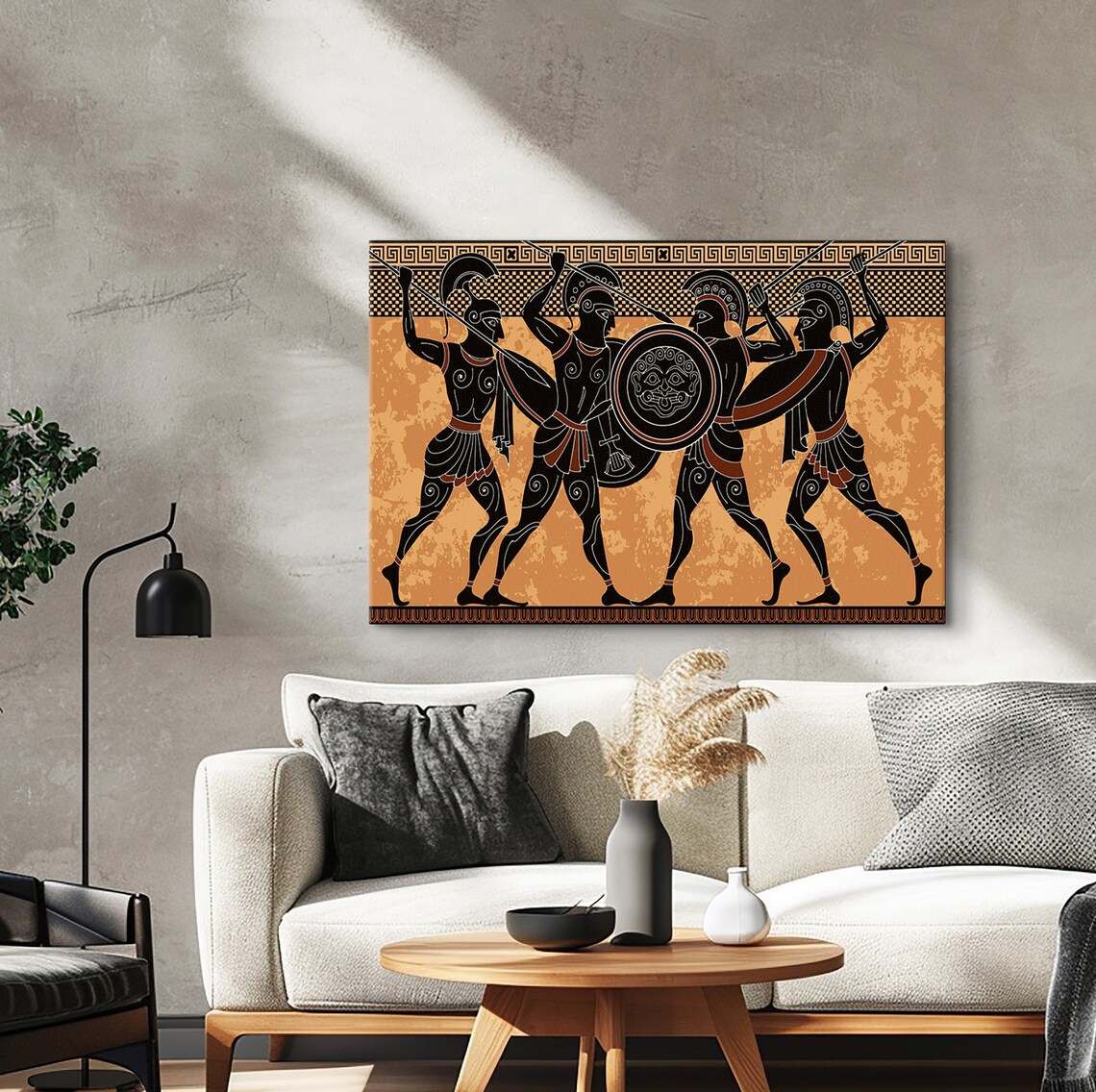 Ancient Greek Warriors Poster, Spartan Art Print - Image 4