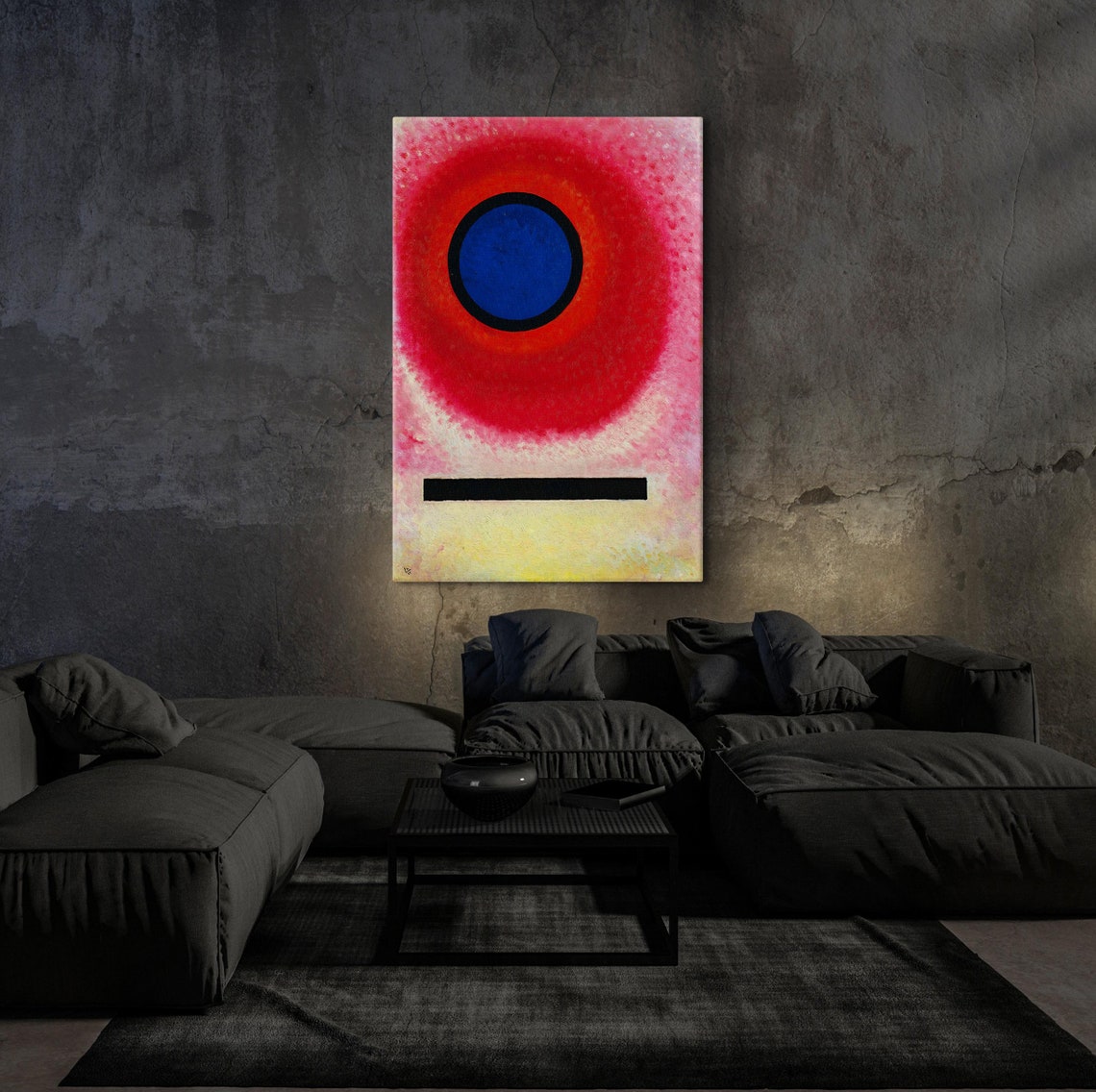 Wassily Kandinsky Blauer Kreis No 2 Poster Abstract Painting Kandinsky Wall Art Reproduction Art Modern Art Painting Red Wall Decor - Image 6