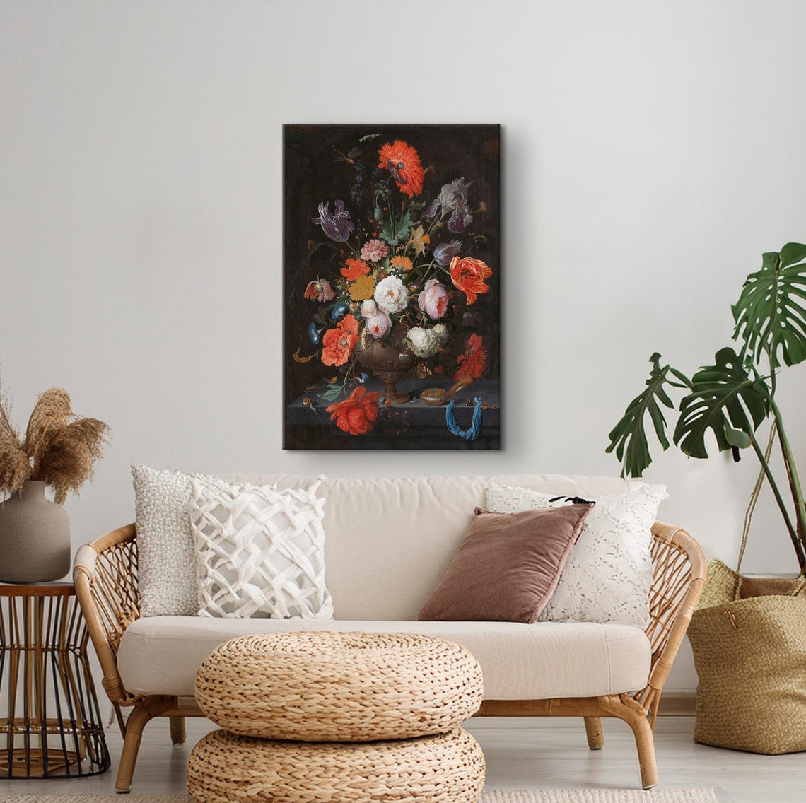 Abraham Mignon Dutch Baroque Floral Bouquet Vase Still Life Poster - Image 5