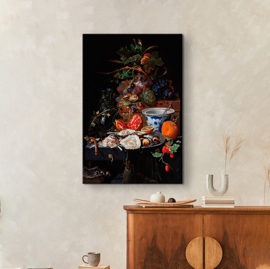 Abraham Mignon Fruit Oysters Porcelain Bowl Dutch Still Life Poster - Image 4