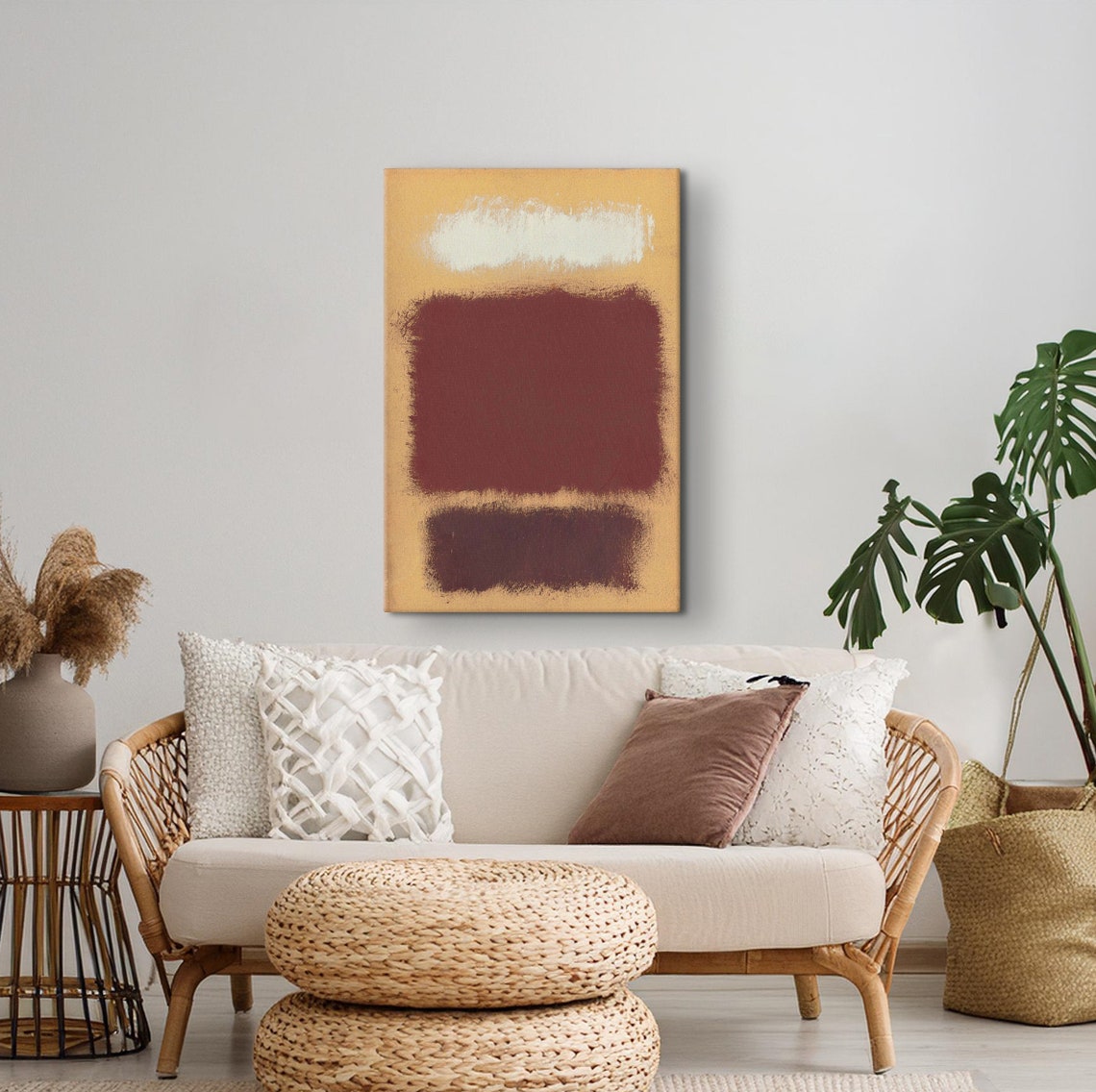 Mark Rothko Claret Red Over Beige Print Mark Rothko Paintings Exhibition Poster Modern Art Expressionism Abstract Wall Art - Image 3