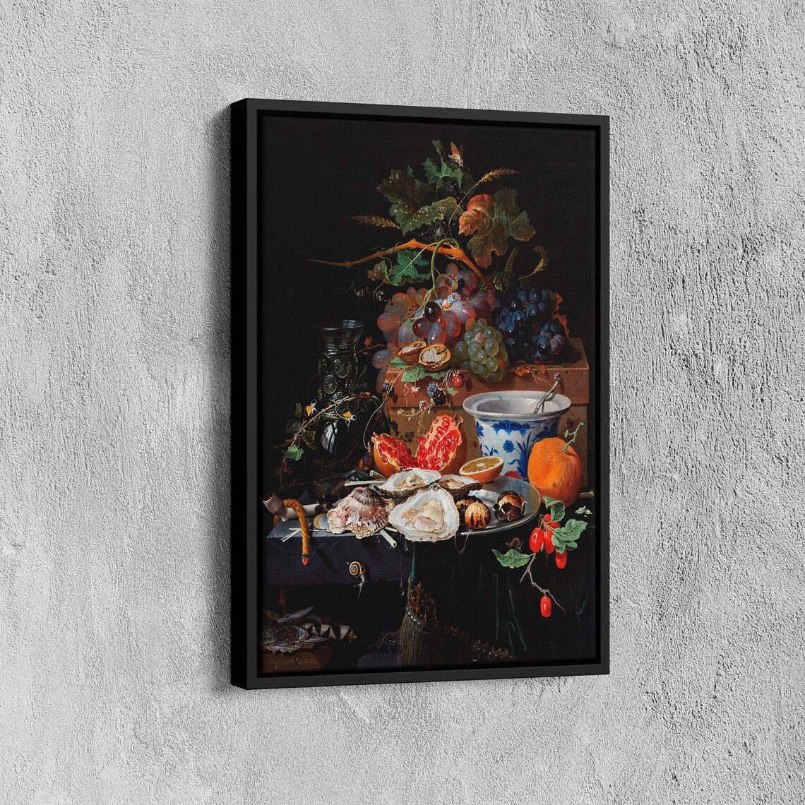Abraham Mignon Fruit Oysters Porcelain Bowl Dutch Still Life Poster - Image 7
