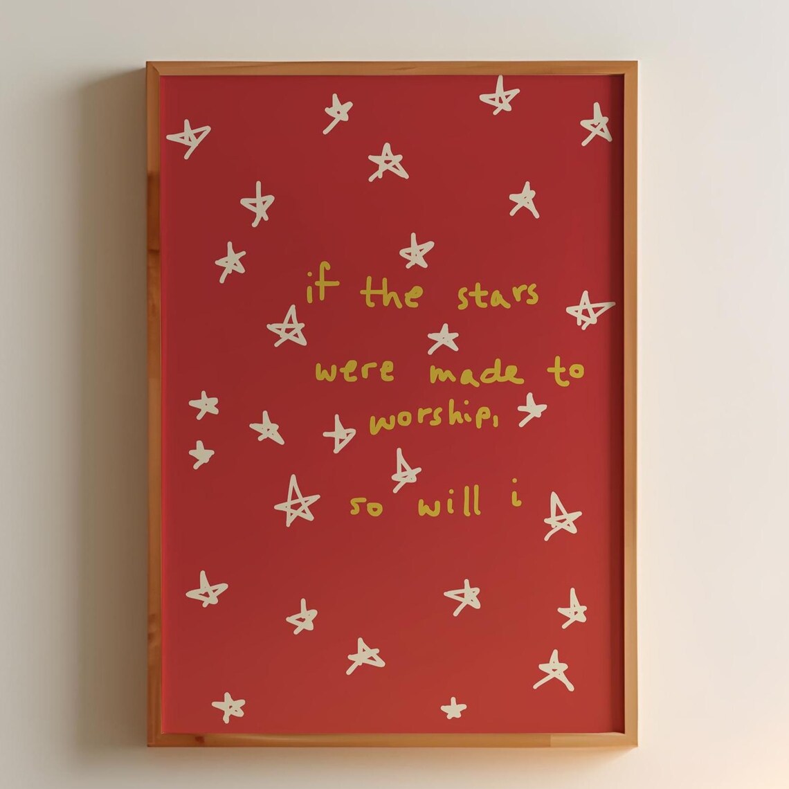 If The Stars Were Made To Worship, Minimalist Christian