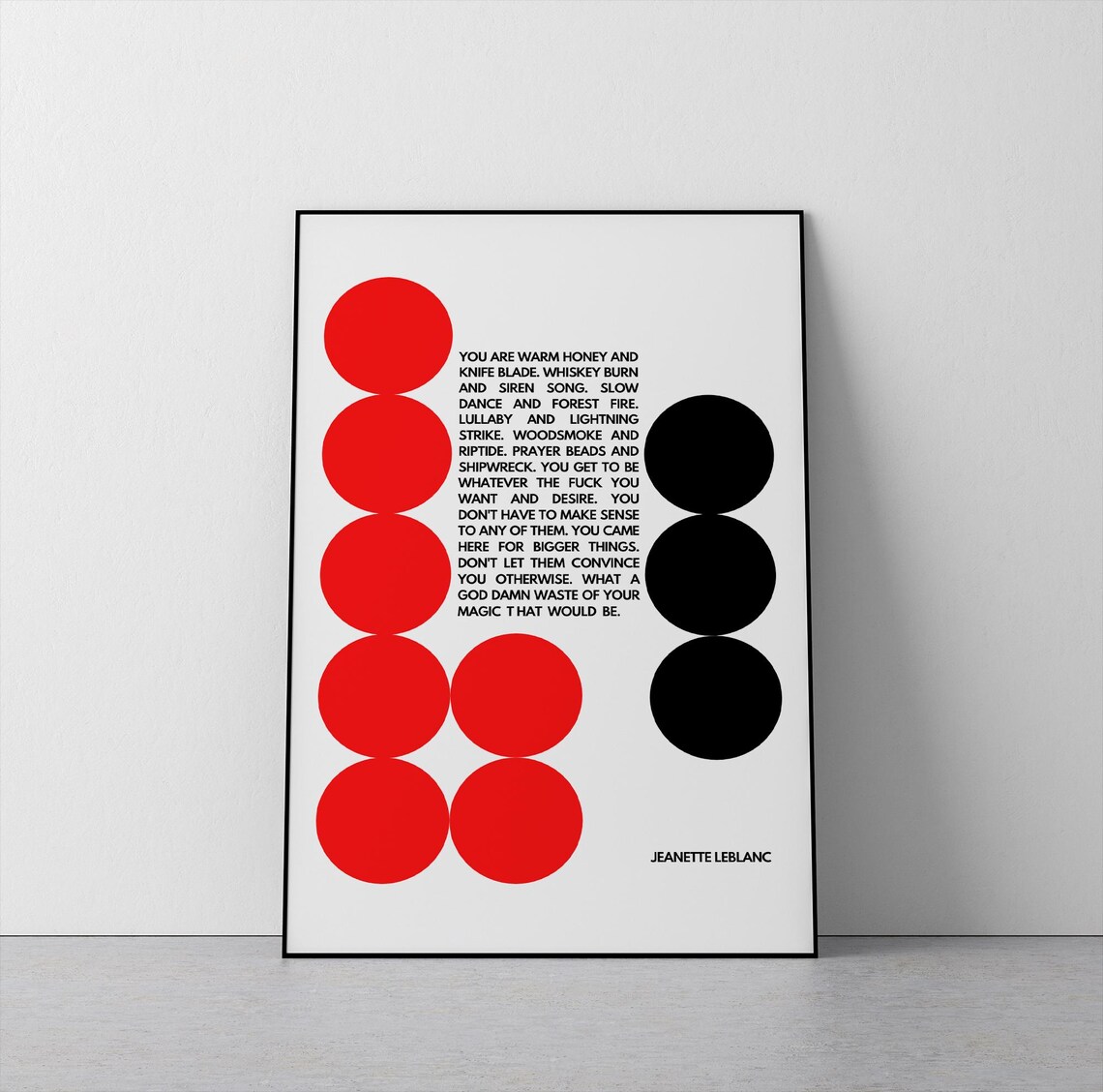 Empowering Poetry - Minimalist Inspirational Typography