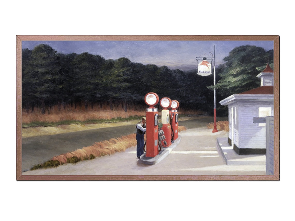 Edward Hopper Gas 1940 Vintage Gas Station American Realism Art Poster