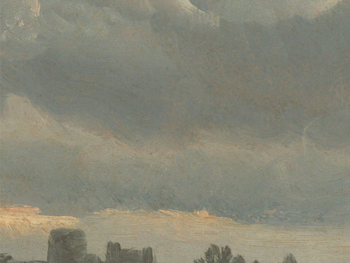 Clouds At Sunset Vintage Sky Landscape Art Print - Image 2