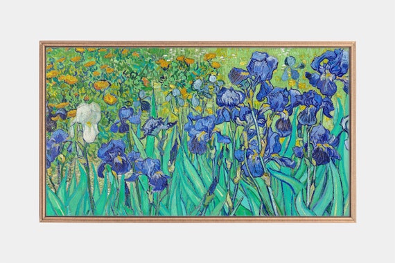 Frame Tv Art Van Gogh Artworks Paintings Of Irises Vintage Oil Paintings 4k Frame Tv Art Instant