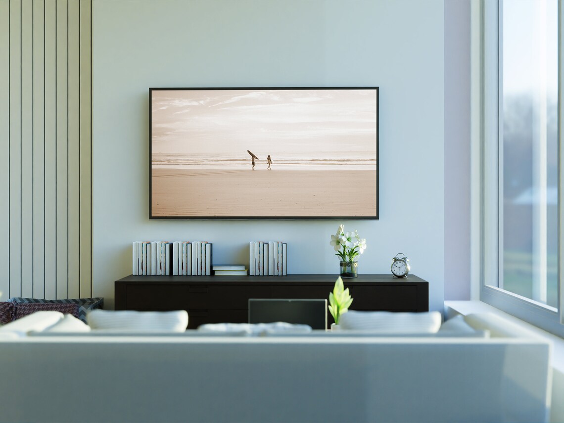 Beach Landscape Travel Poster, Coastal Wall Art - Image 3