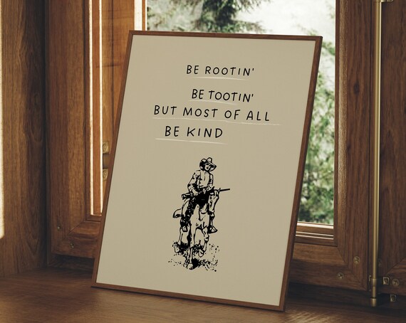 Cowboy Quote Minimalist Wild West Art Print