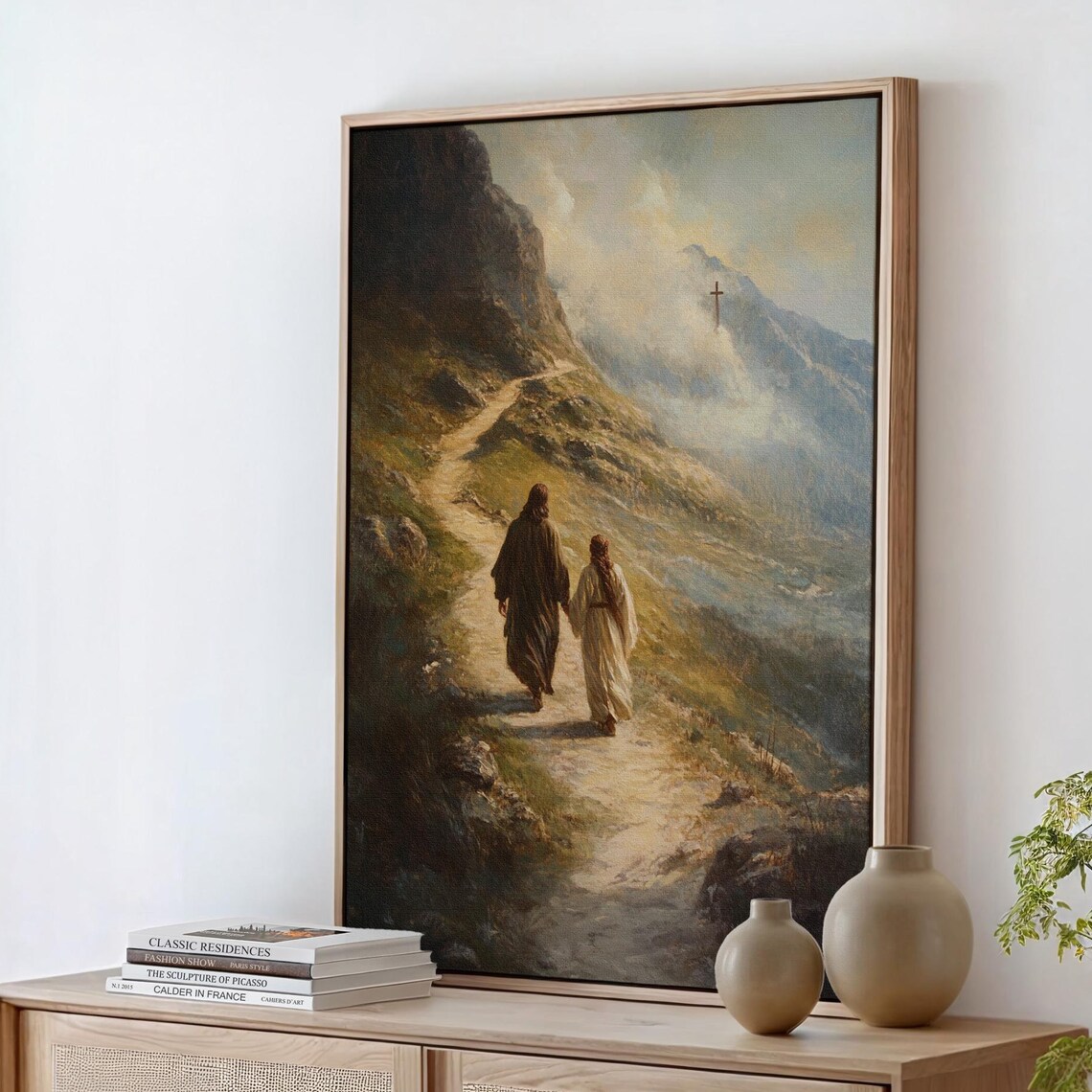Jesus Walking With Disciple, Faithful Journey