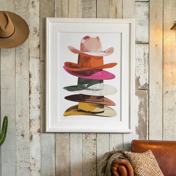 Stack Of Colorful Cowboy Hats