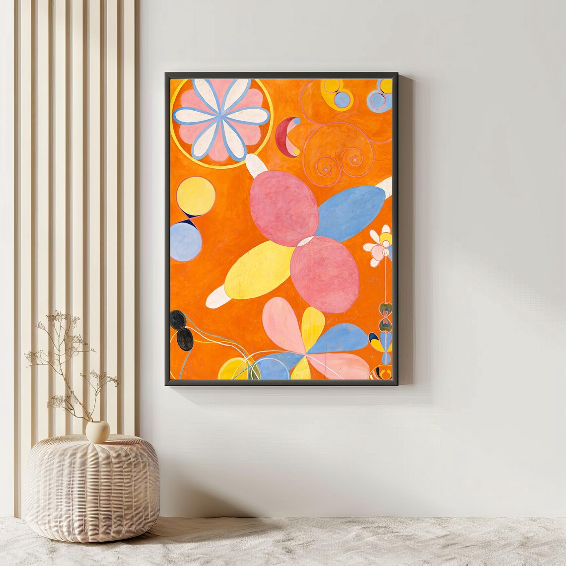 Hilma af Klint Orange Petals Floral Abstract Vintage Wall Art Poster - Image 3