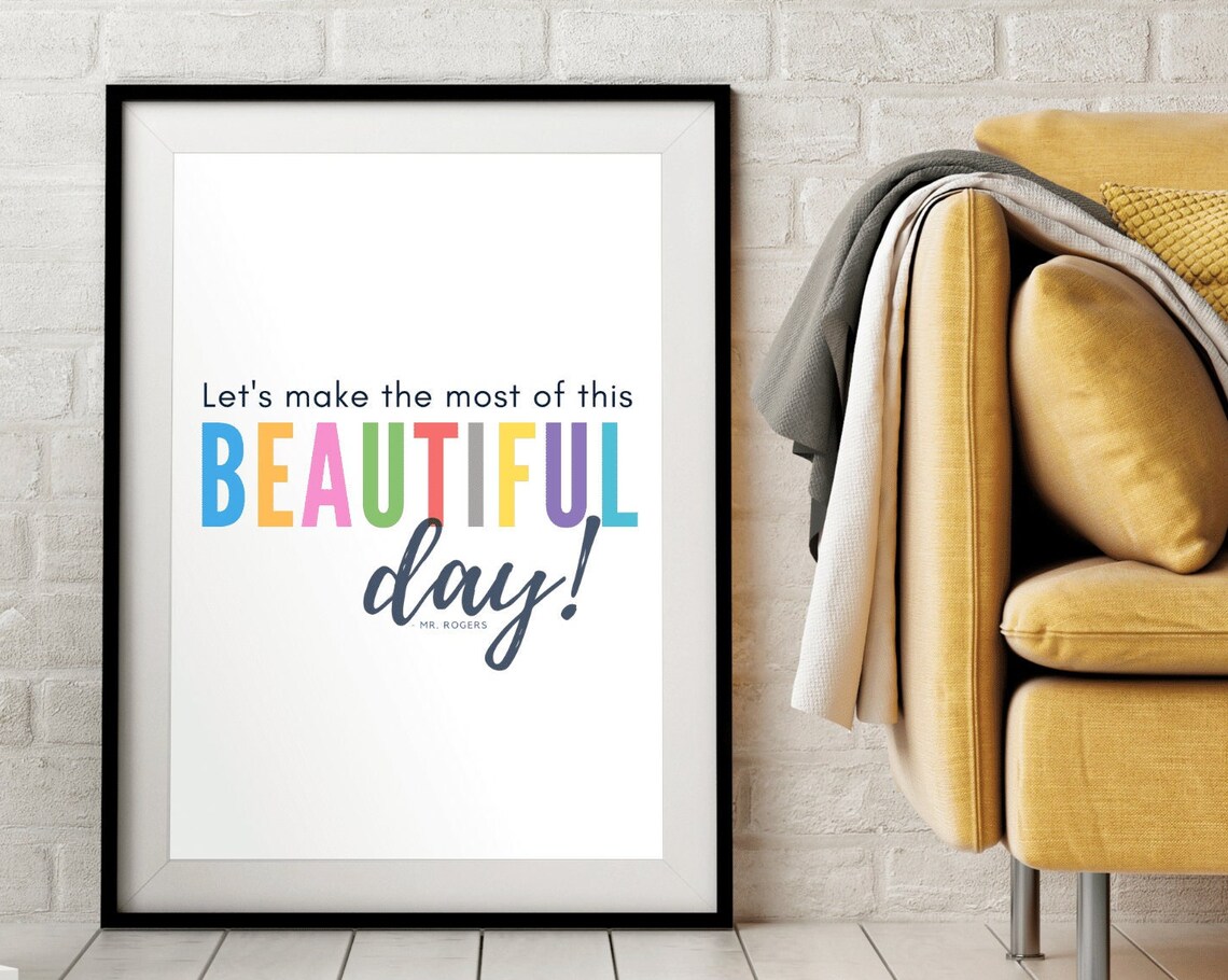 Mr Rogers Quote, Classroom Inspirational Art Print - Image 5