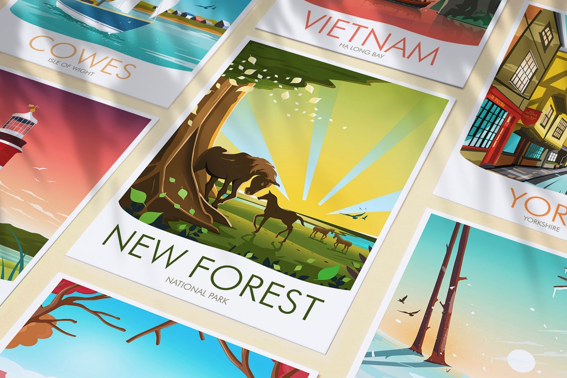 New Forest Art Print, Nature Landscape - Image 3
