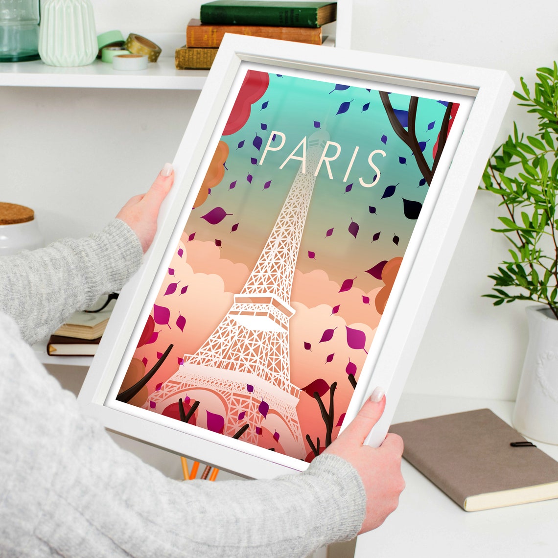 Paris Eiffel Tower Print - Image 4