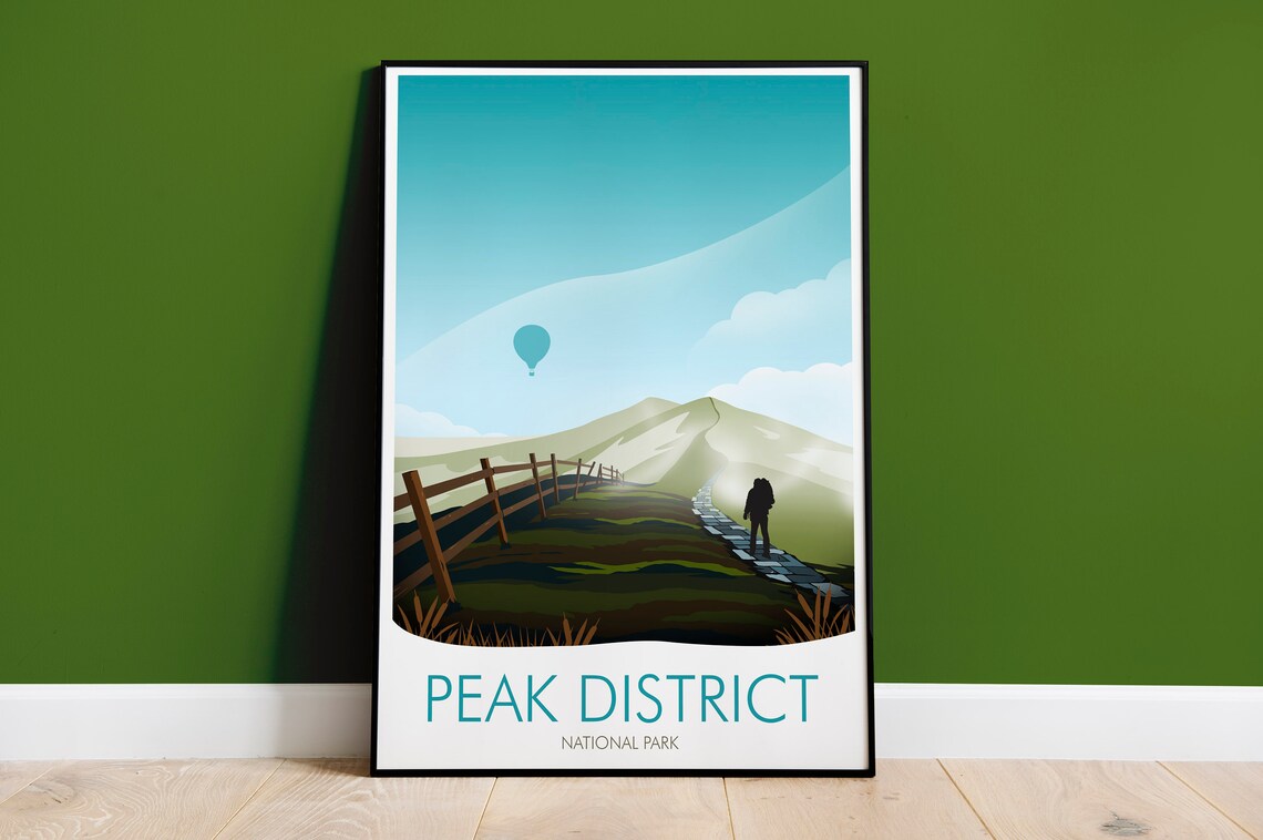 Peak District National Park Travel Poster