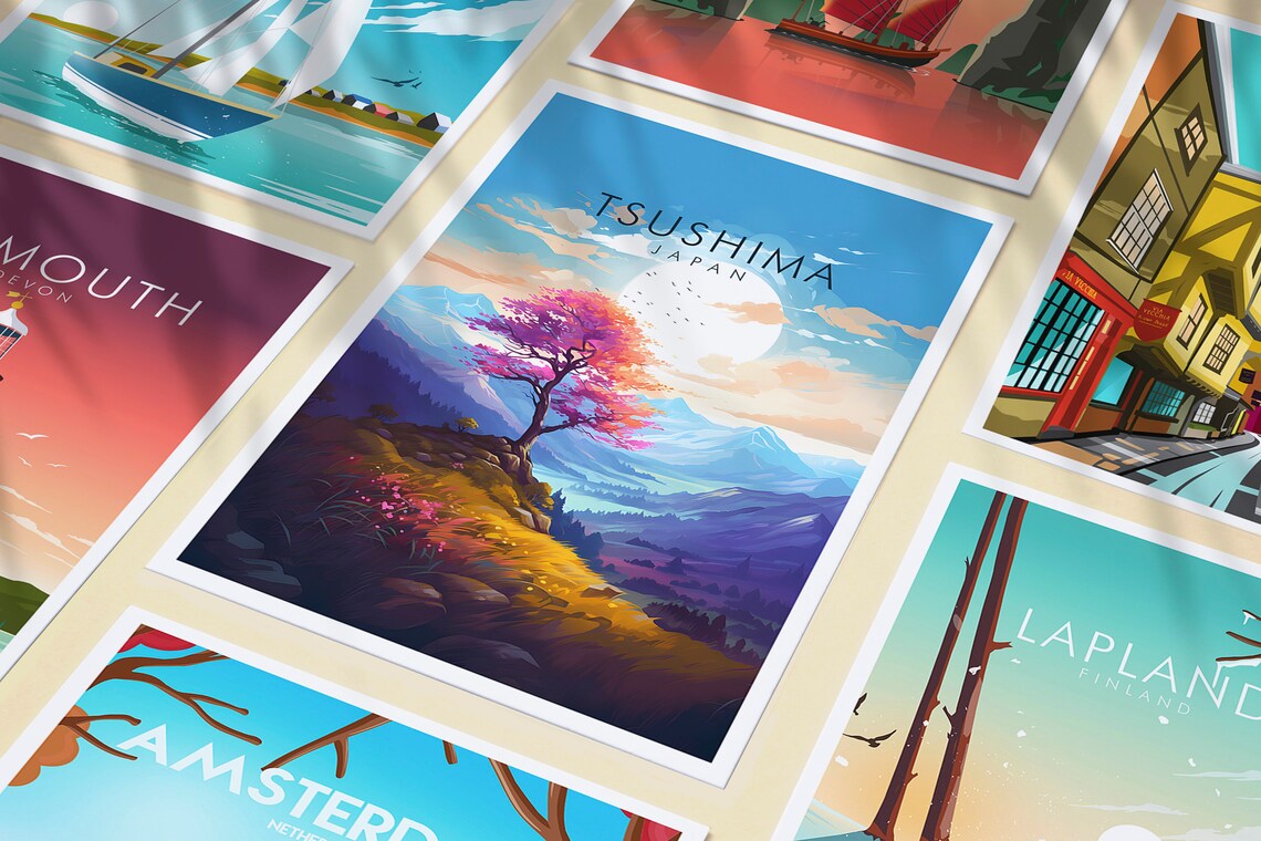 Tsushima Island Print Japan - Image 3