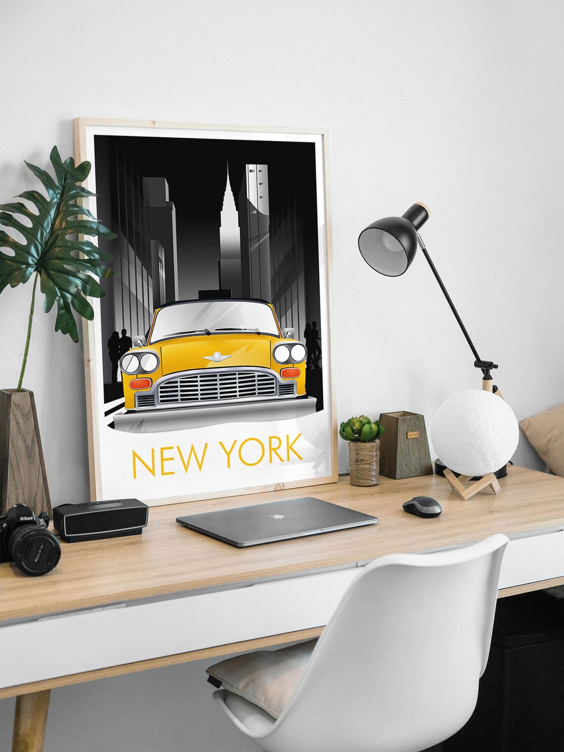 New York City Travel Poster, Cityscape Wall Art - Image 2