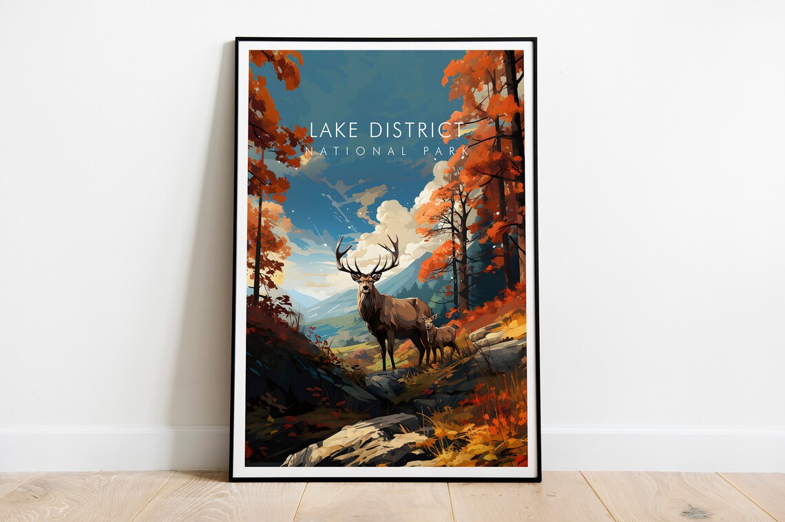 Lake District Cumbria Landscape Art Print - Image 2