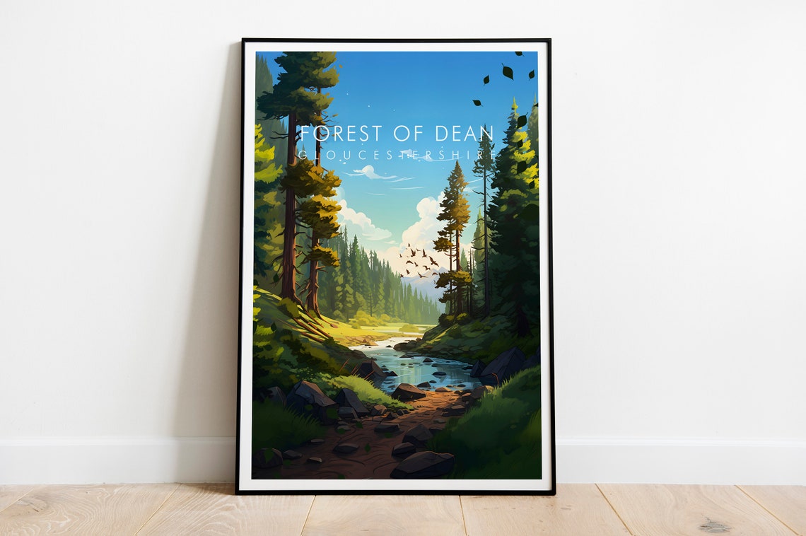 Forest Of Dean Print Travel Print - Image 2