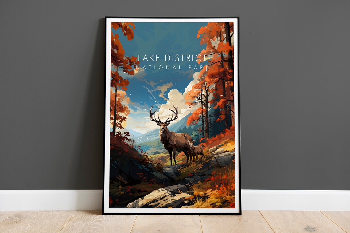 Lake District Cumbria Landscape Art Print