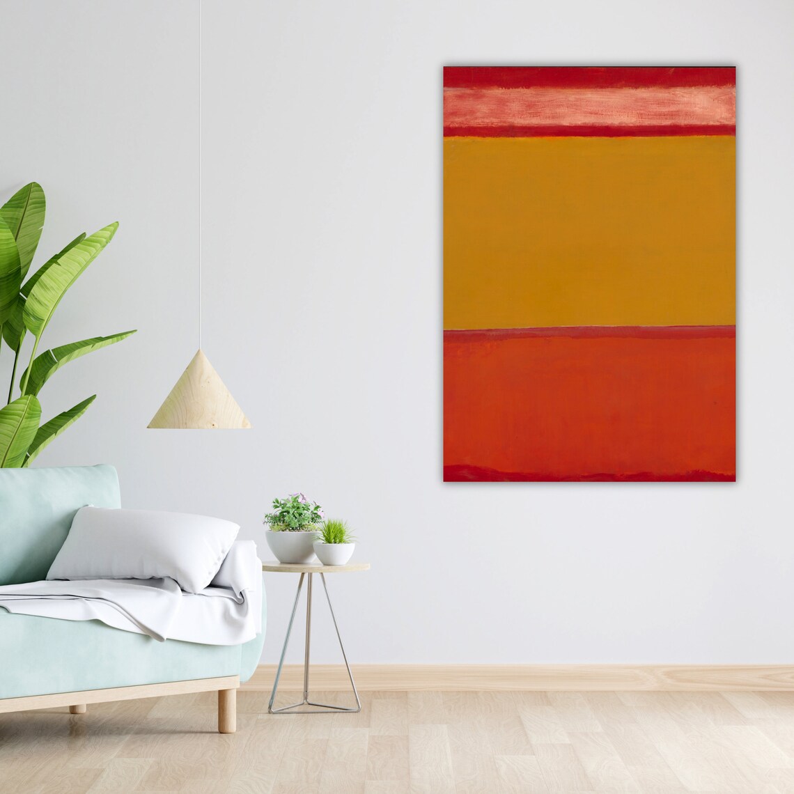 Mark Rothko Abstract Red Orange Art Home Decor Modern Wall Art Contemporary Painting - Image 4