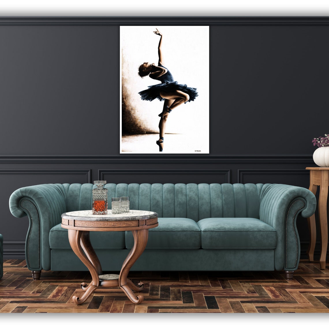 Ballerina Art Ballet Dancer Painting Wall Decor Dance Lover Gift - Image 2