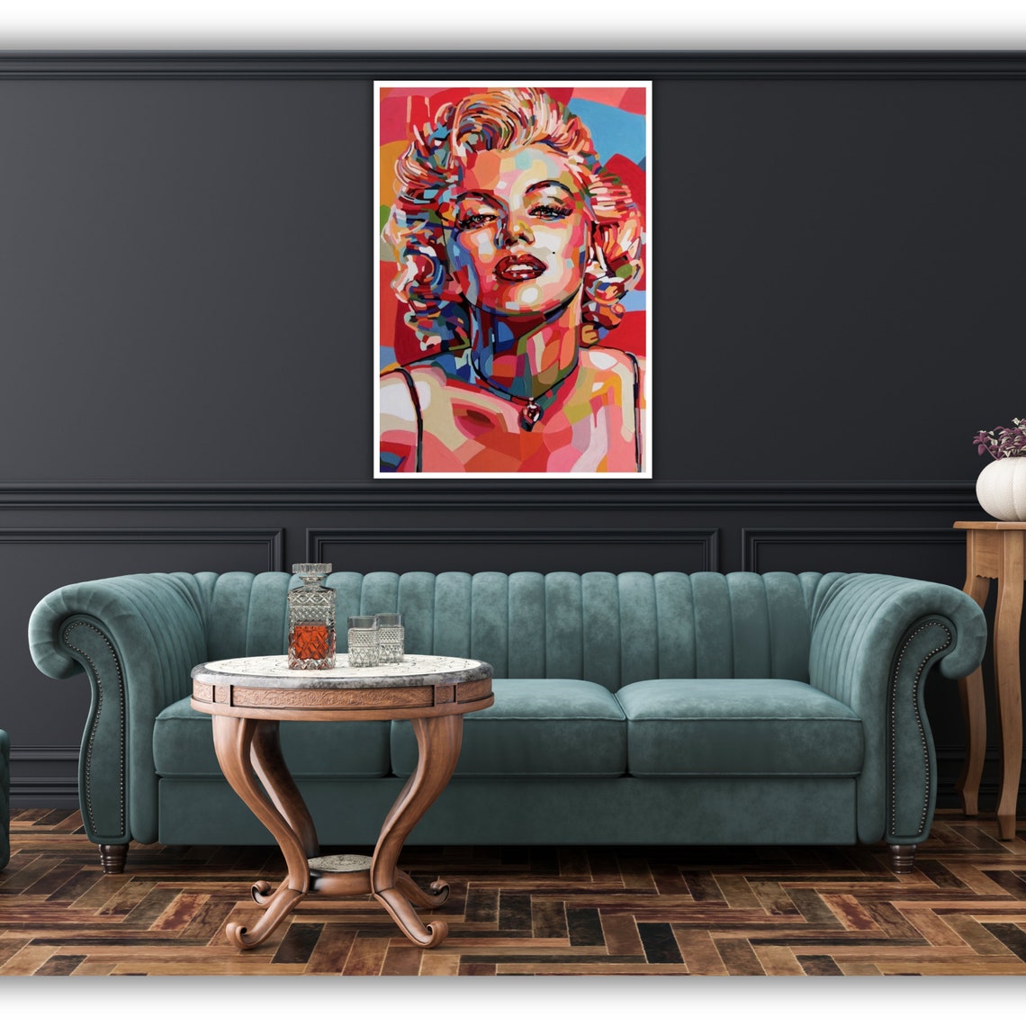 Marilyn Monroe Colorful Mosaic Pop Art Portrait Vibrant Icon Poster - Image 5