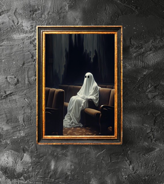 In A Theater Poster Cute Dark Academia Halloween Art Spooky Broadway Decor