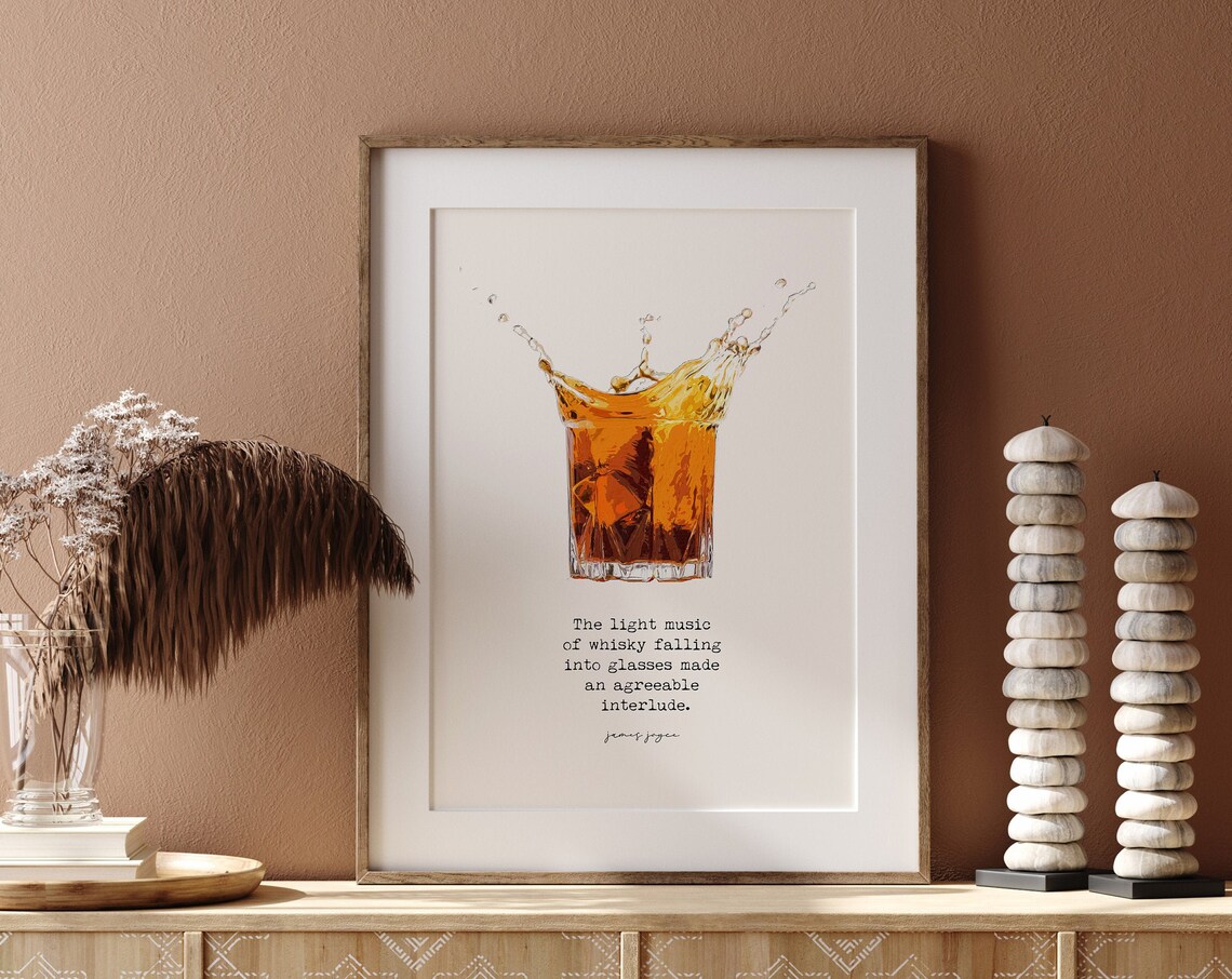 James Joyce Quote, Whiskey Kitchen Wall Art - Image 2