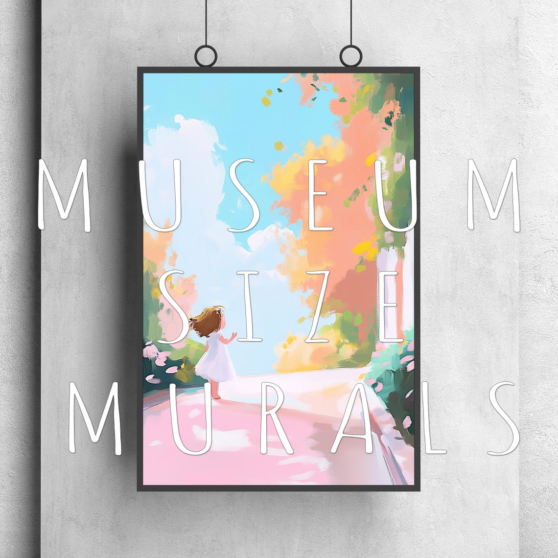 Pastel Daydream Nursery Room Print Kids Wall Decor Adorable Kids Poster Cute Child Poster Pastel Kids Wall Art Little Girl Cherub - Image 3