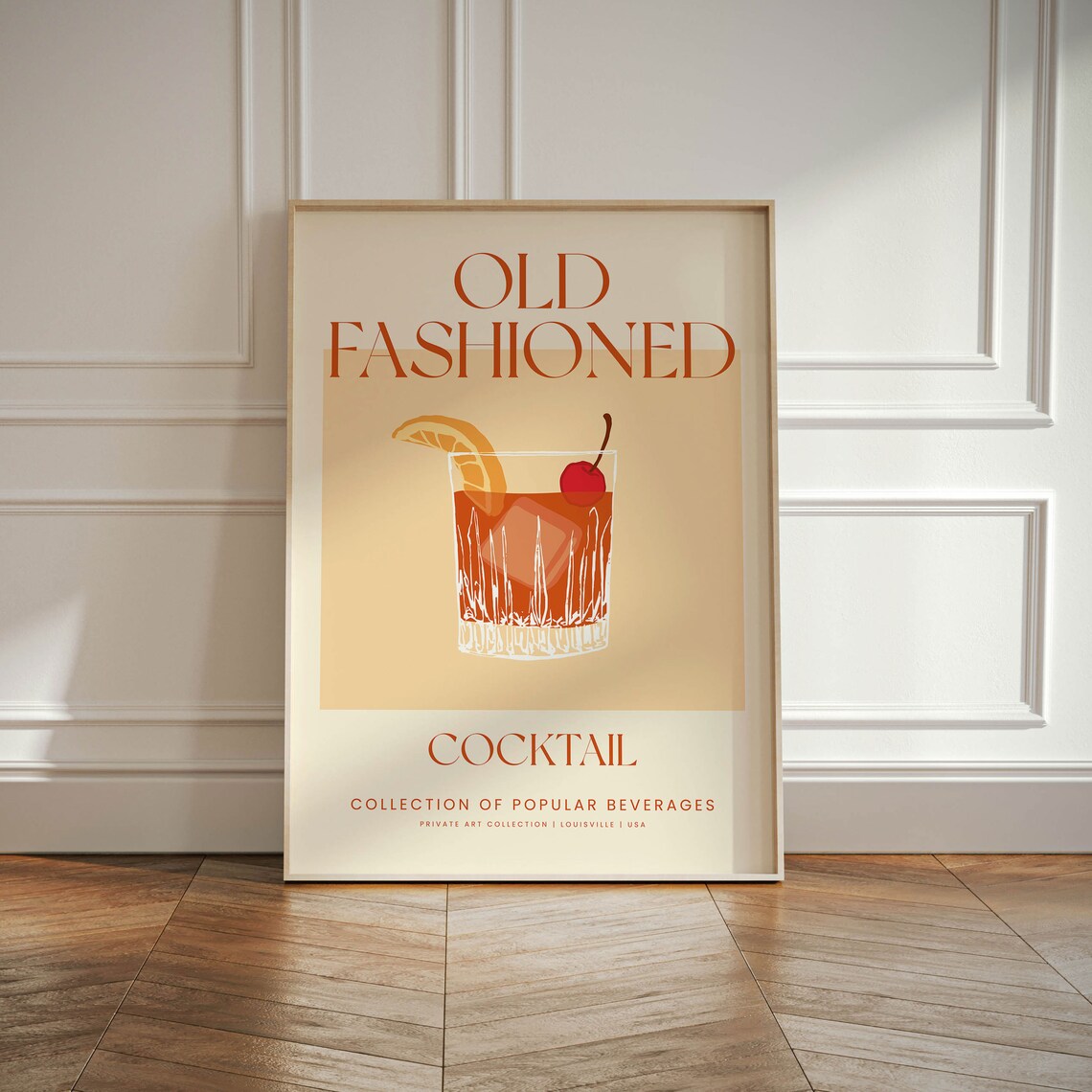 Old Fashioned Cocktail Vintage Bar Kitchen Decor, Art Print - Image 4